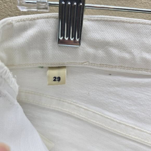 Citizens of Humanity Demy Cropped Flare Jeans Women SZ 29 Cotton Blend White - Picture 7 of 9